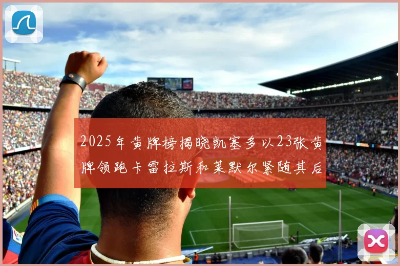 2025年黄牌榜揭晓凯塞多以23张黄牌领跑卡雷拉斯和莱默尔紧随其后
